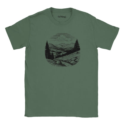 Country Scene Walking & Hiking T Shirt