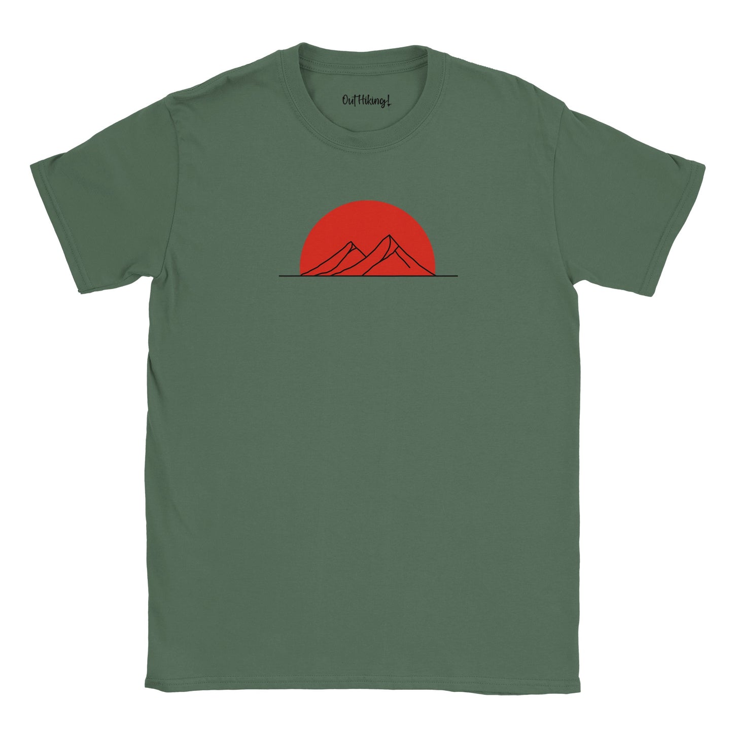 Mountain Line SunSet Walking & Hiking T Shirt