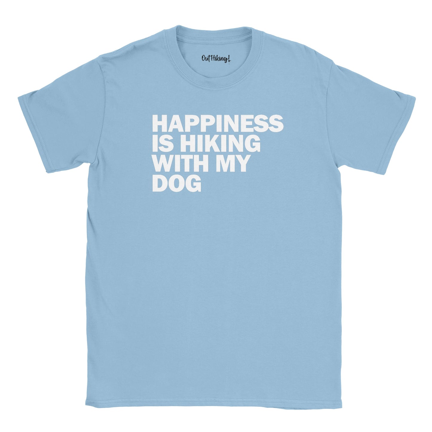 Happiness is Hiking With My Dog Walking & Hiking T Shirt