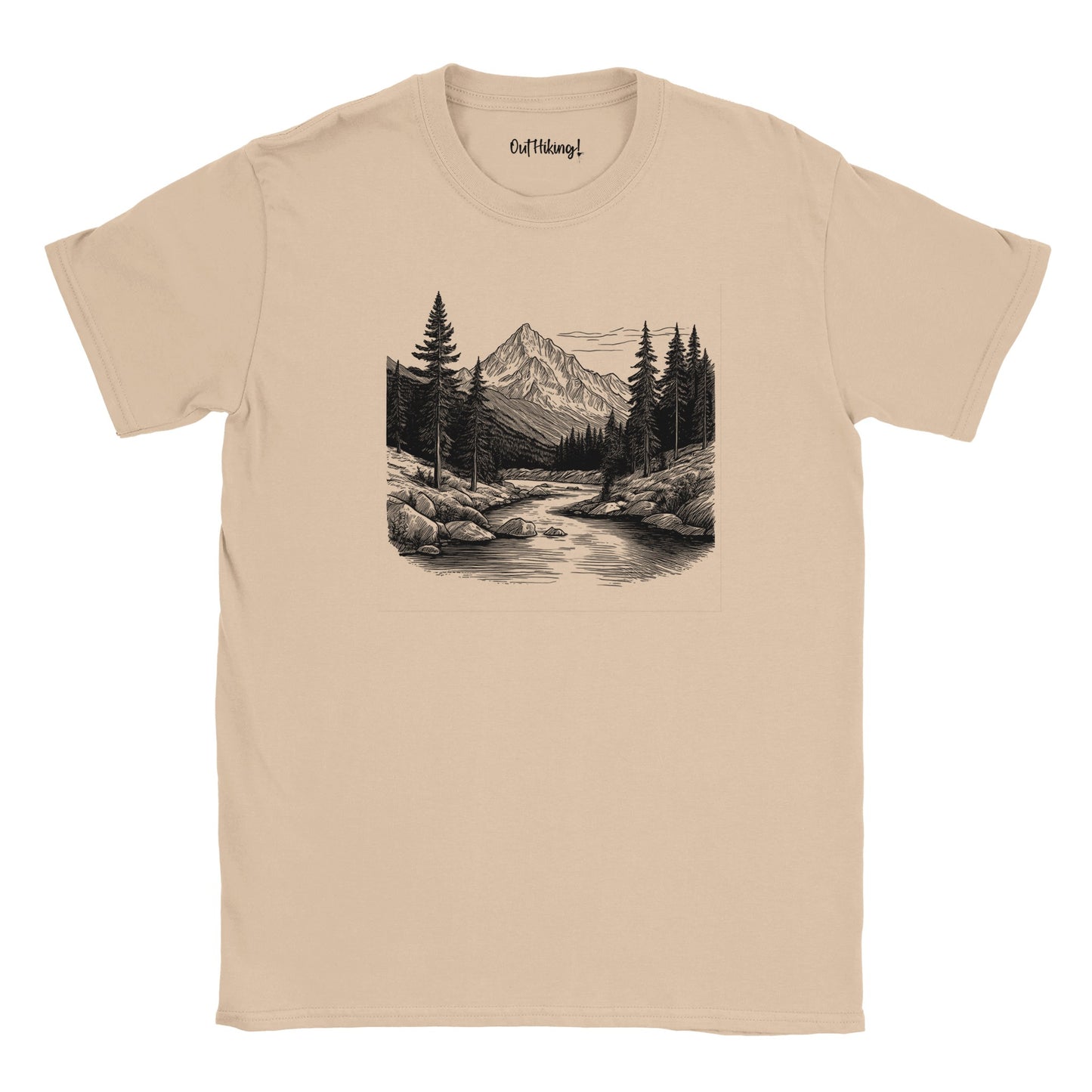 Mountain Scene Walking & Hiking T Shirt