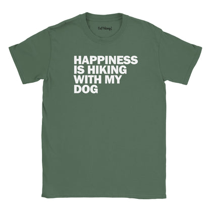 Happiness is Hiking With My Dog Walking & Hiking T Shirt