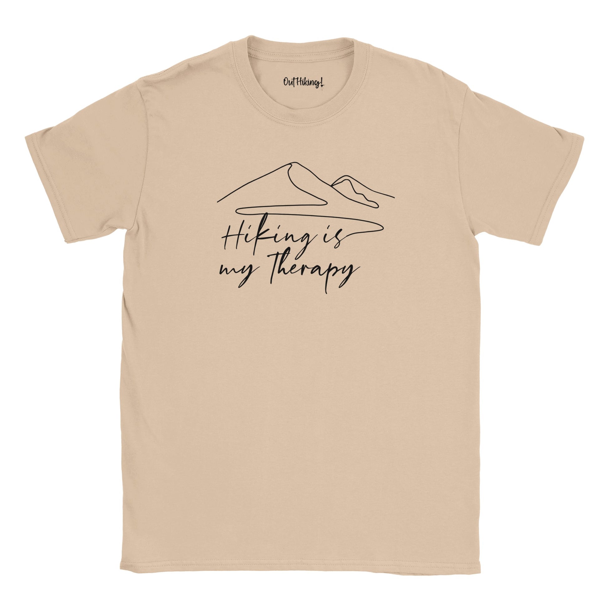 Hiking is My Therapy Mountain Mantra Walking & Hiking T Shirt