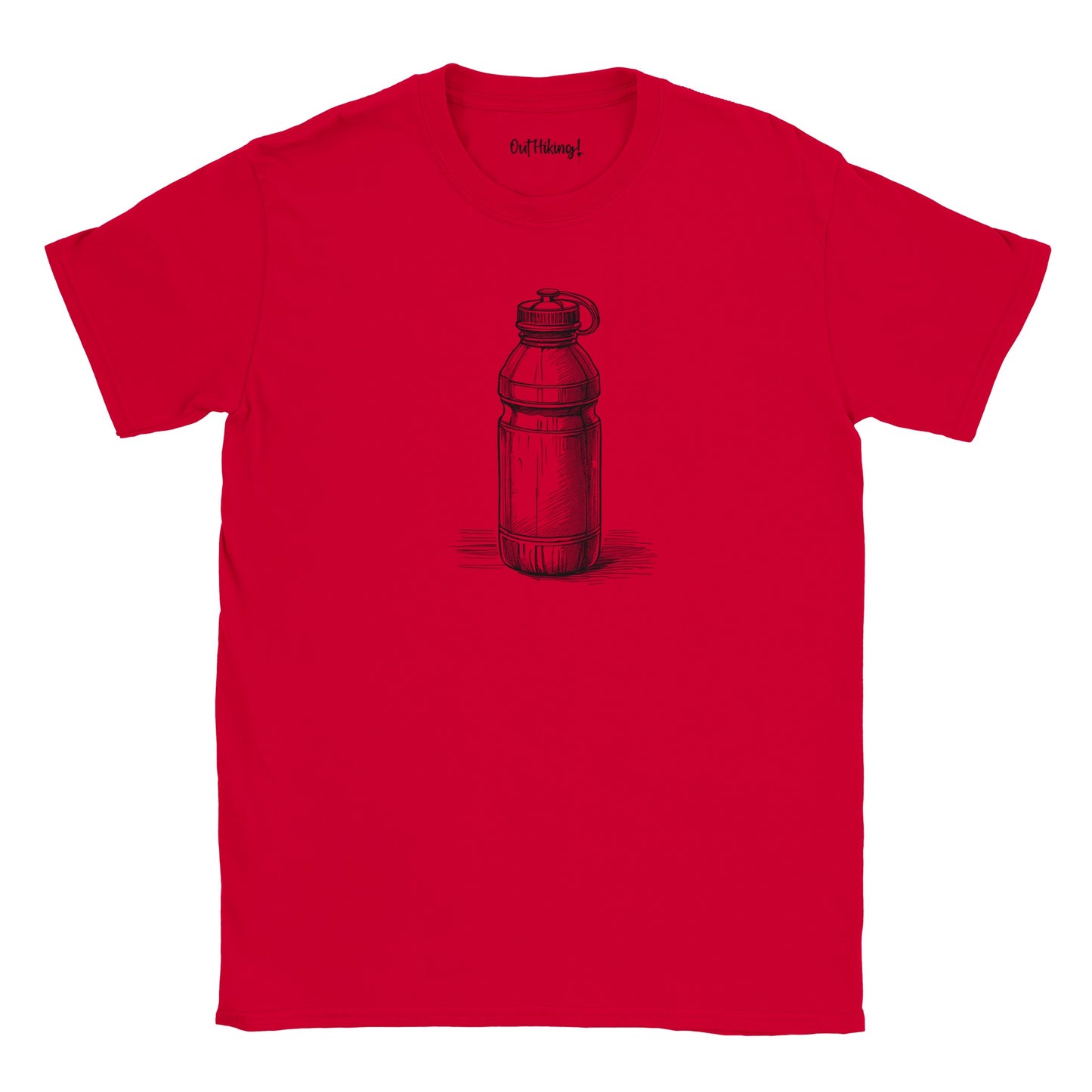 Water Bottle Walking & Hiking T Shirt