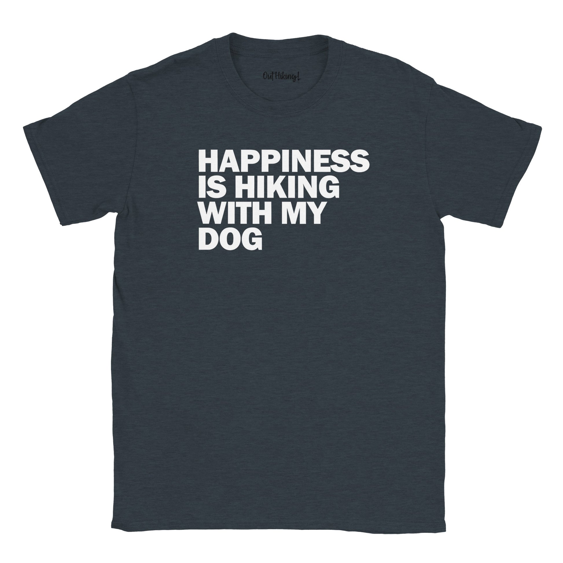 Happiness is Hiking With My Dog Walking & Hiking T Shirt