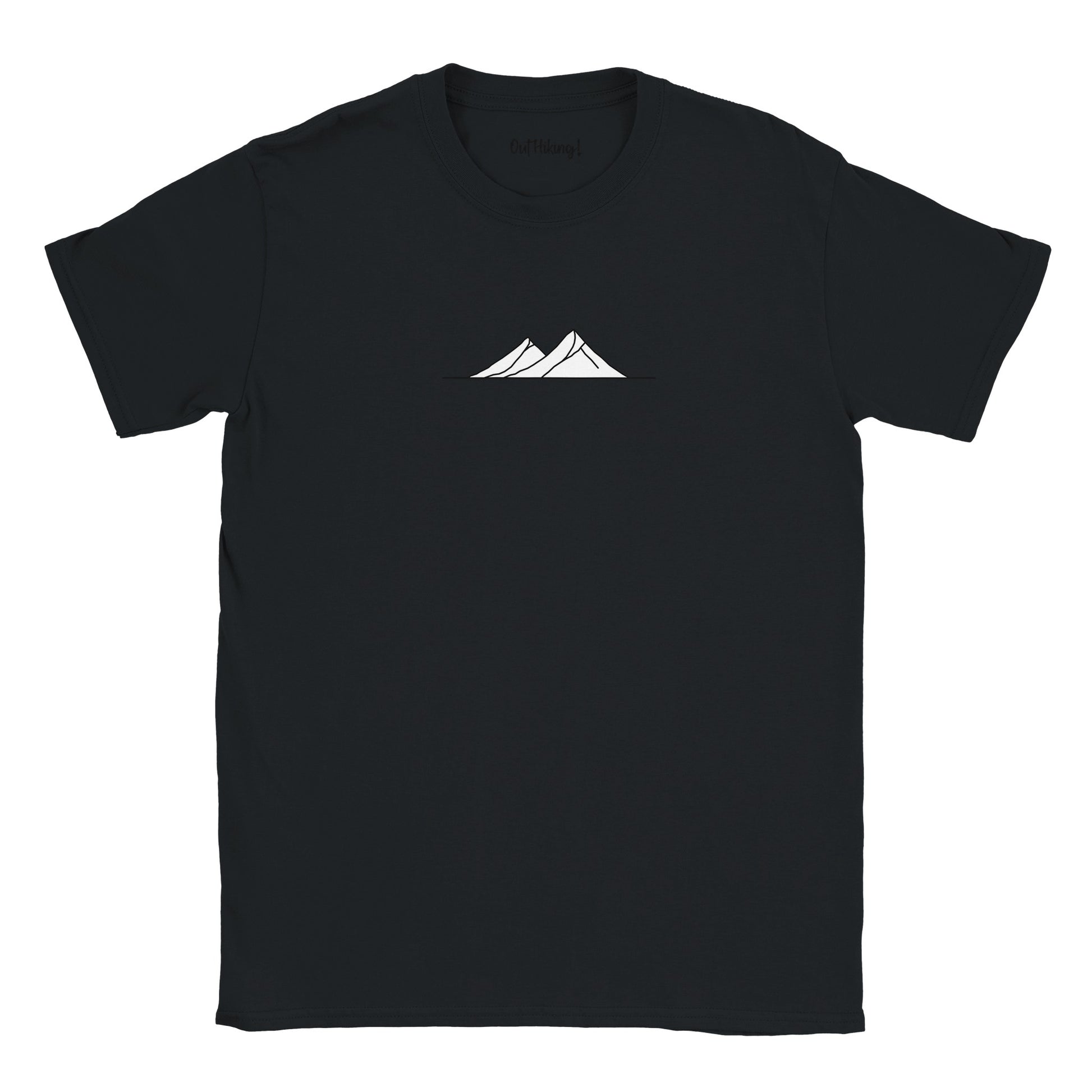 Mountain Line Snow Walking & Hiking T Shirt