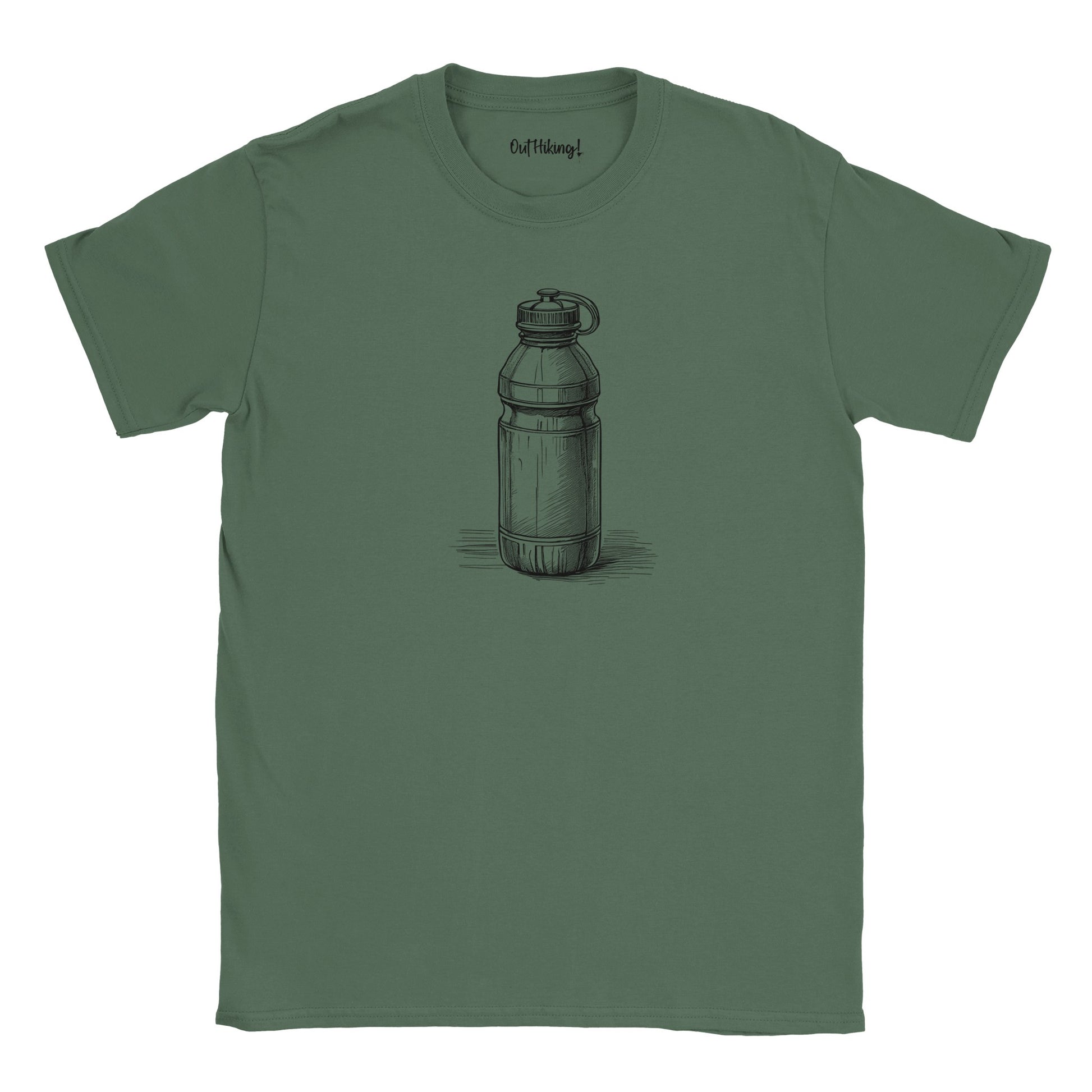 Water Bottle Walking & Hiking T Shirt