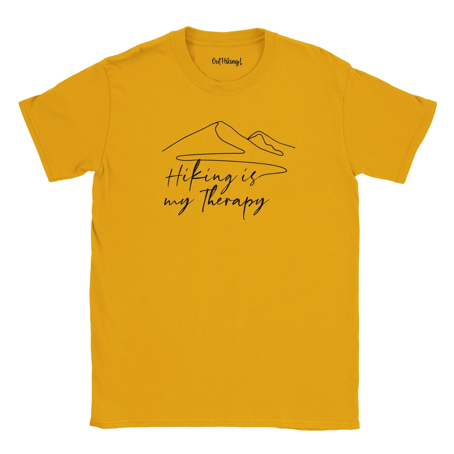 Hiking is My Therapy Mountain Mantra Walking & Hiking T Shirt