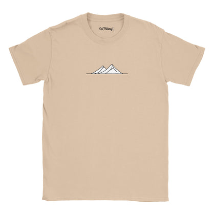 Mountain Line Snow Walking & Hiking T Shirt