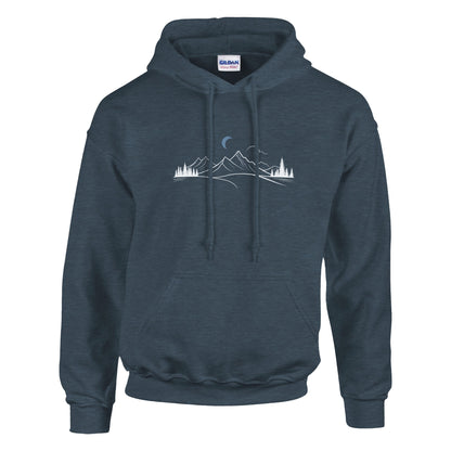 Rocky Mountains Moon Walking & Hiking Hoodie