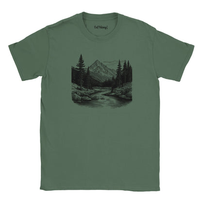 Mountain Scene Walking & Hiking T Shirt