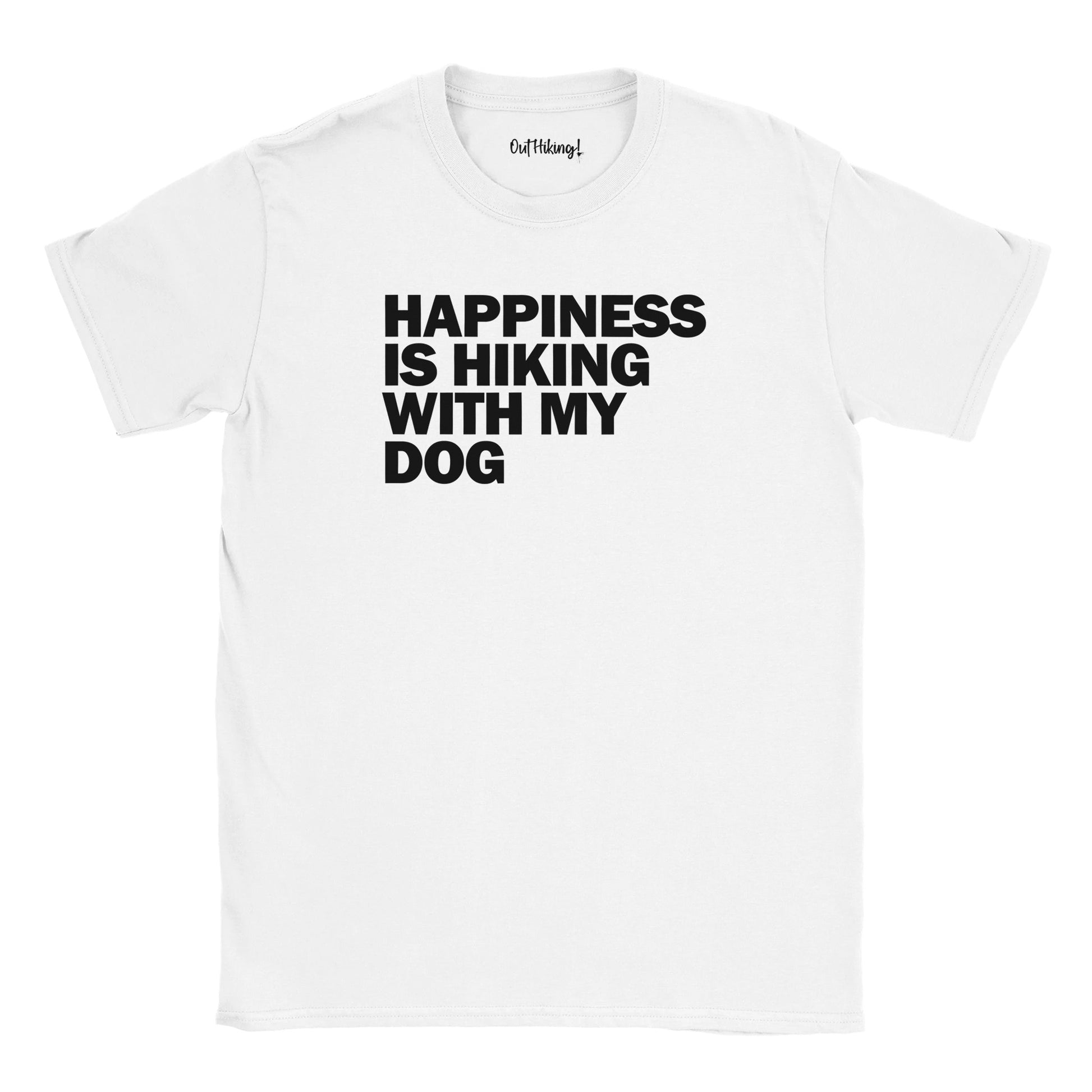 Happiness is Hiking With My Dog Walking & Hiking T Shirt