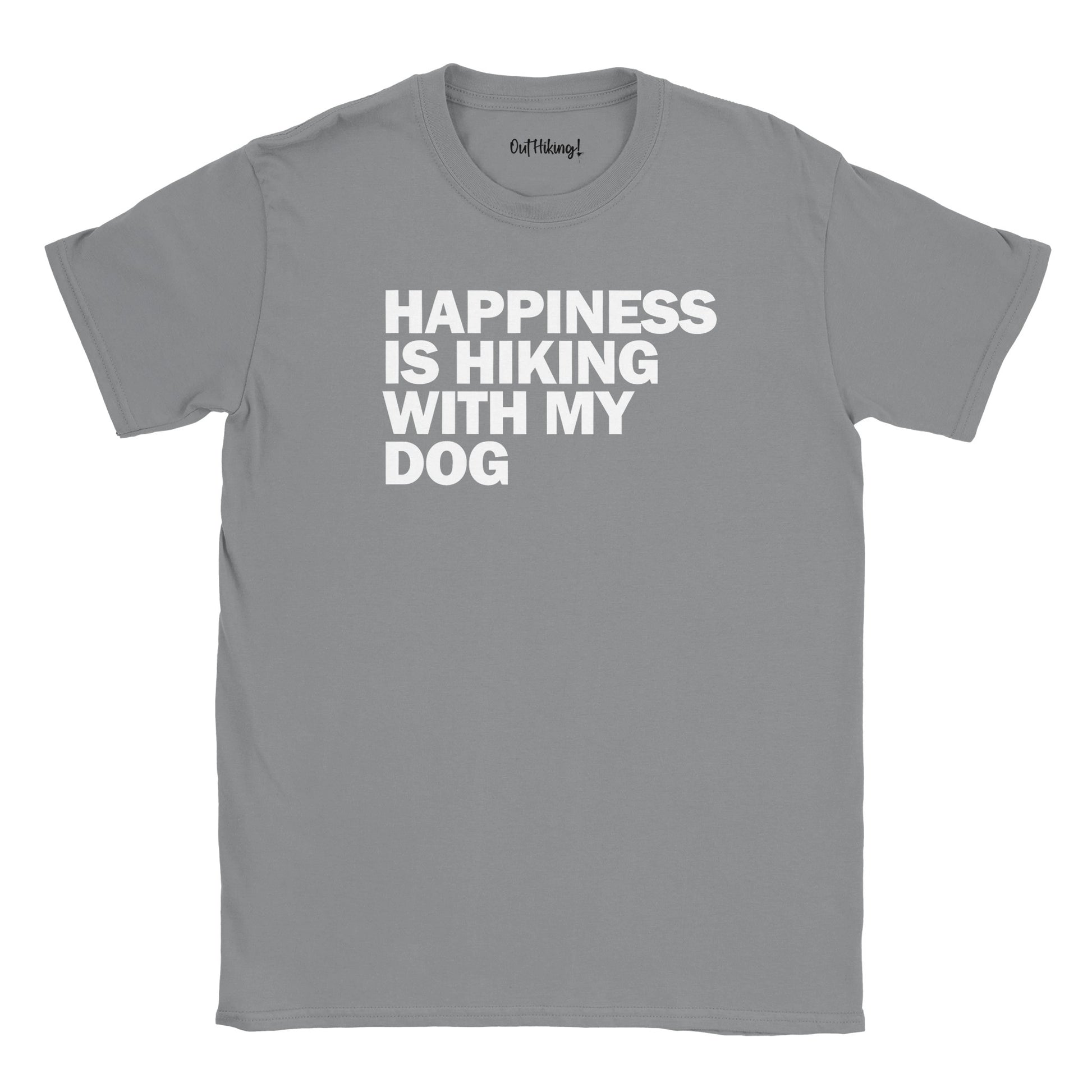 Happiness is Hiking With My Dog Walking & Hiking T Shirt