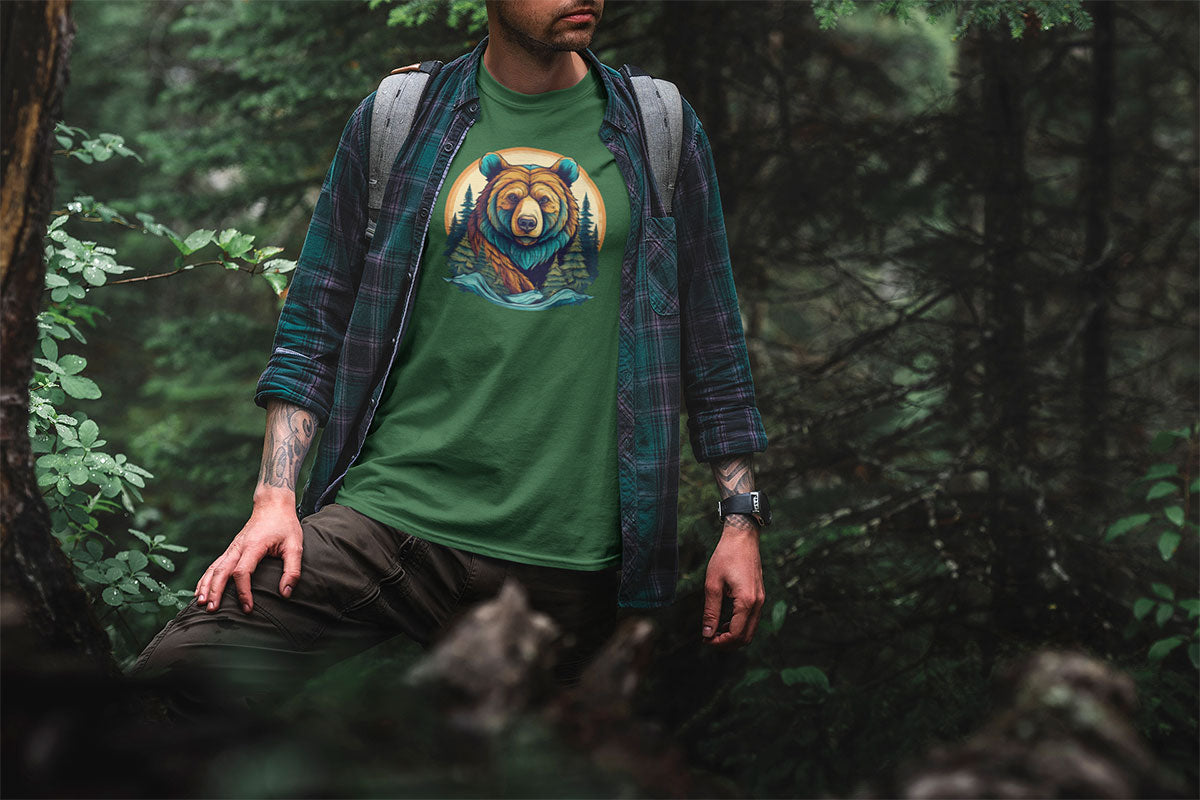 Bear Forest Walking & Hiking T Shirt