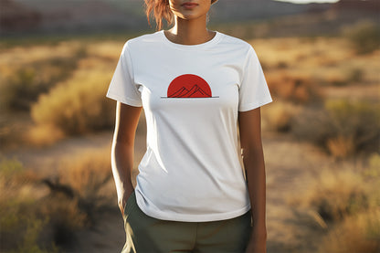 Mountain Line SunSet Walking & Hiking T Shirt