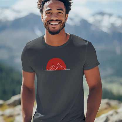 Mountain Line SunSet Walking & Hiking T Shirt