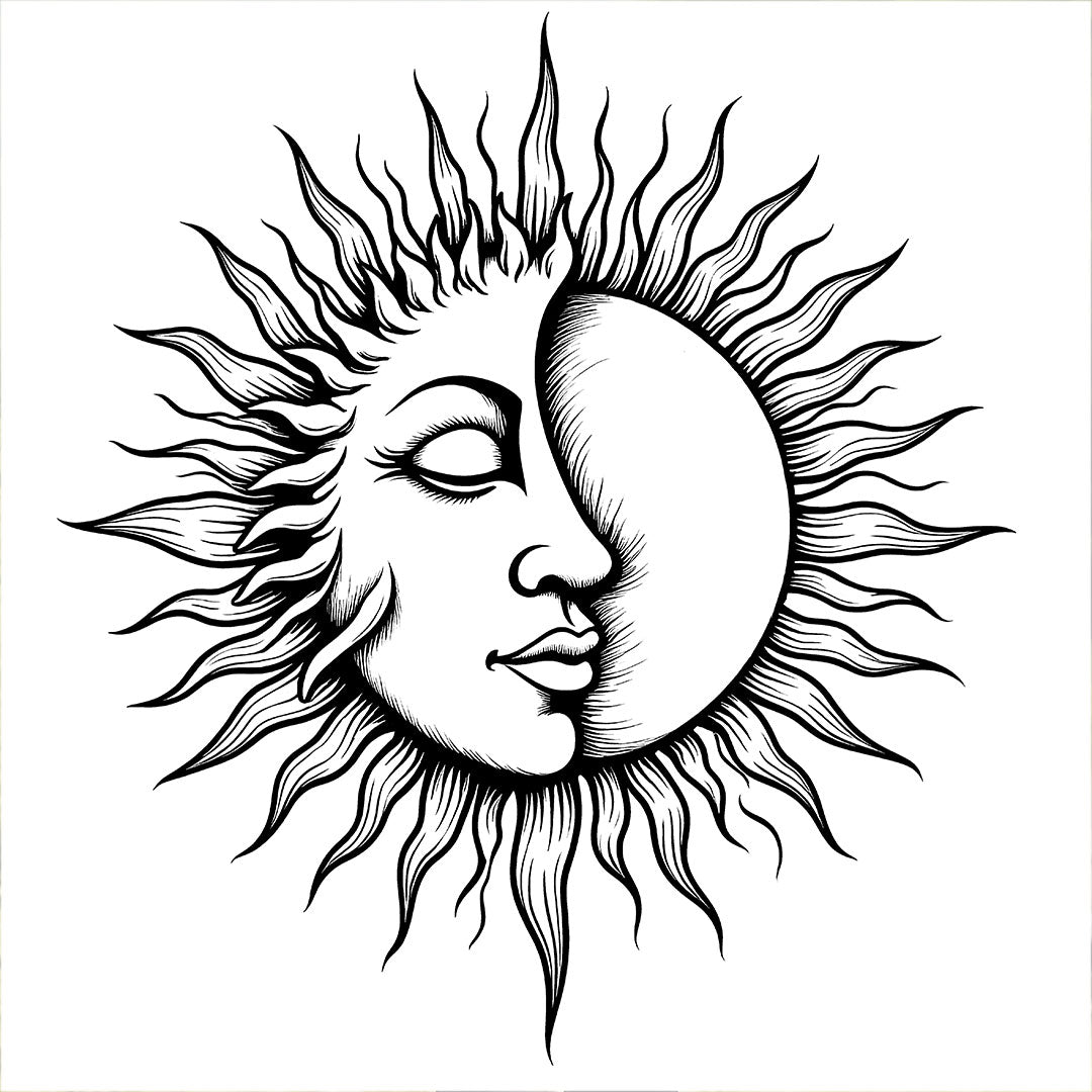 Sun and Moon Walking & Hiking T Shirt