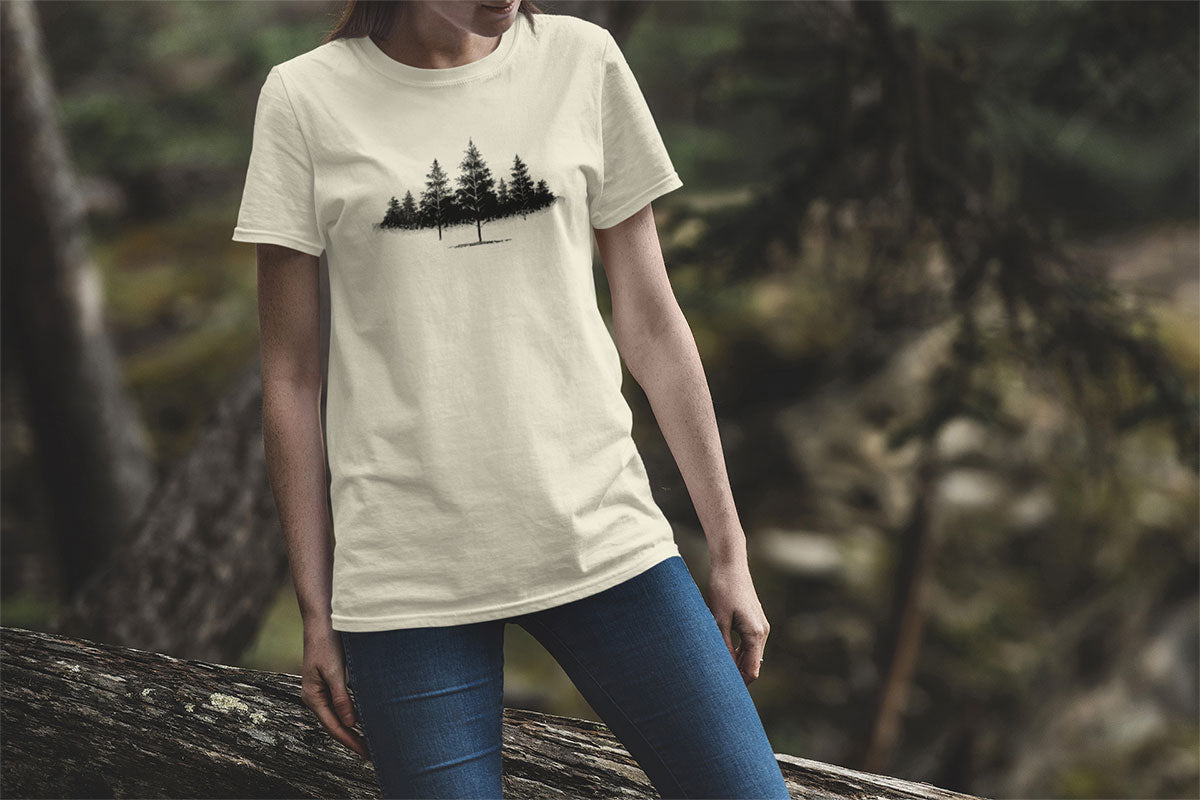 Tree Line Walking & Hiking T Shirt