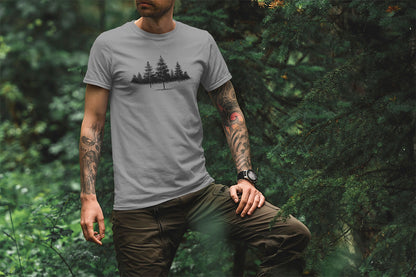 Tree Line Walking & Hiking T Shirt