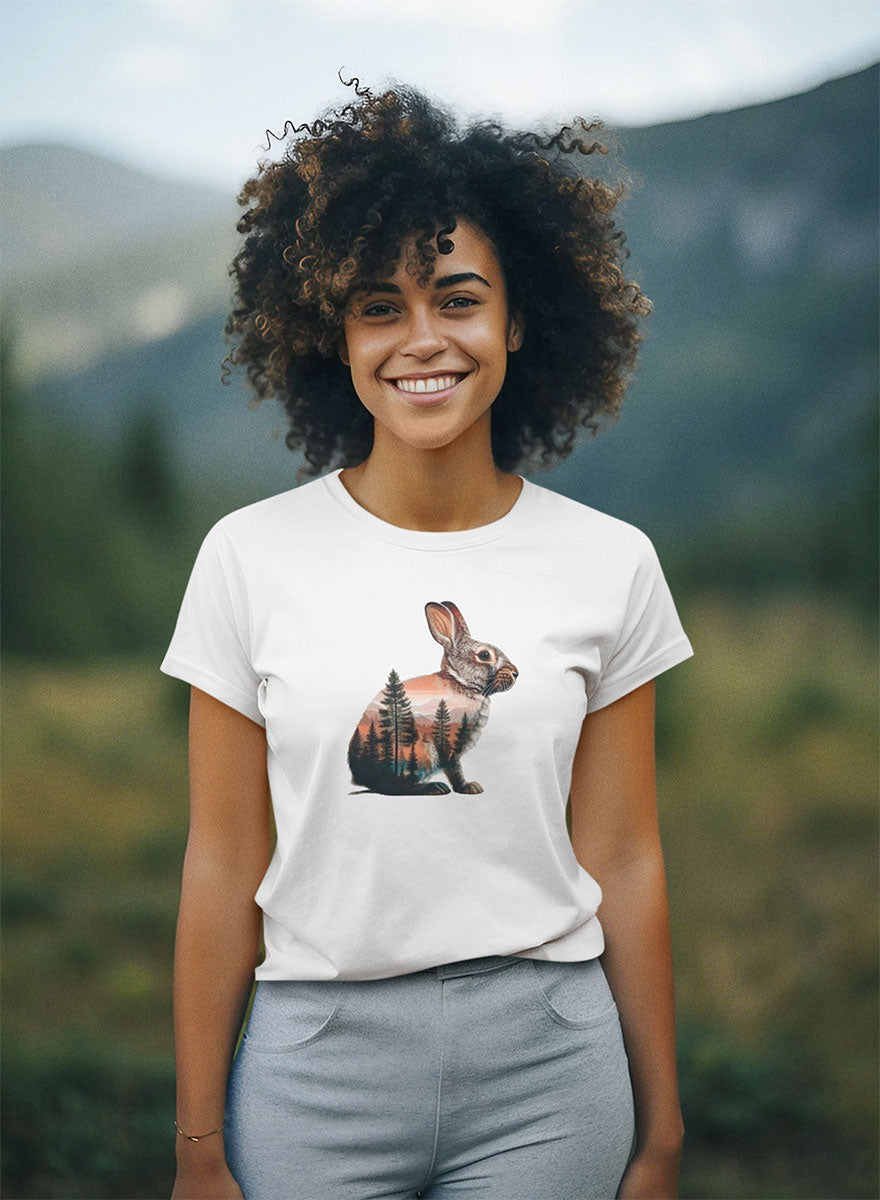 Wild Rabbit Walking & Hiking T Shirt