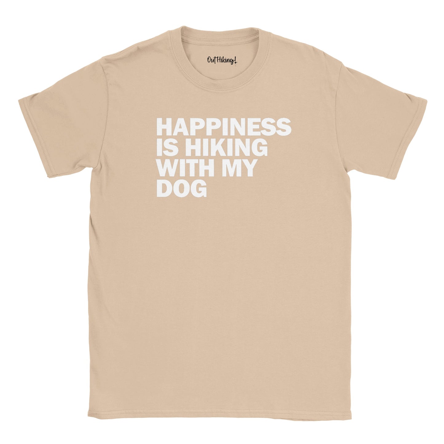 Happiness is Hiking With My Dog Walking & Hiking T Shirt