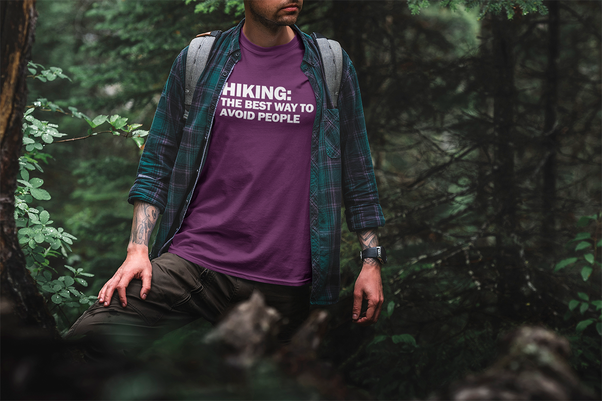 Hiking: The Best Way To Avoid People Walking & Hiking T Shirt