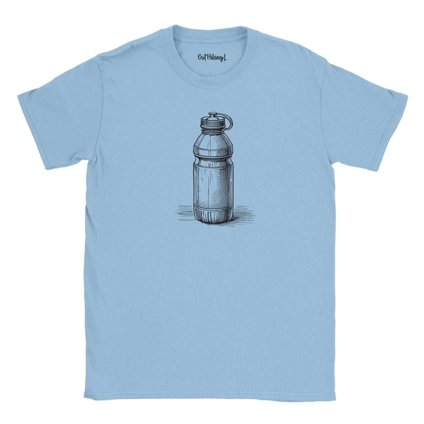 Water Bottle Walking & Hiking T Shirt