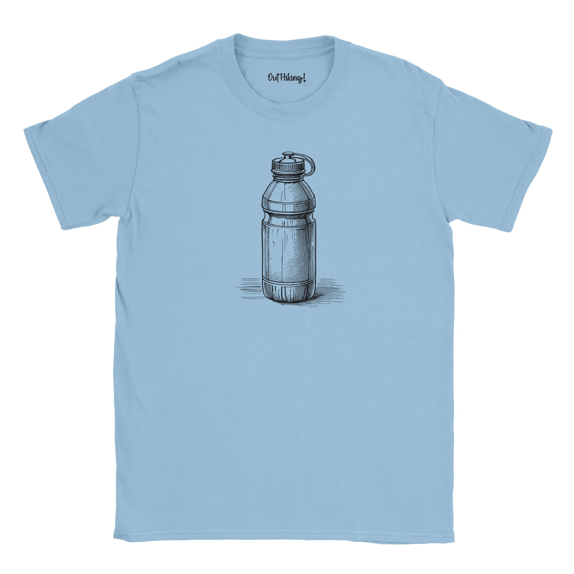 Water Bottle Walking & Hiking T Shirt