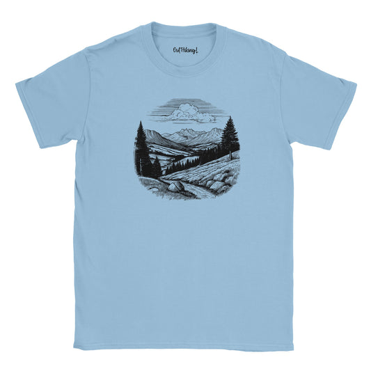 Country Scene Walking & Hiking T Shirt