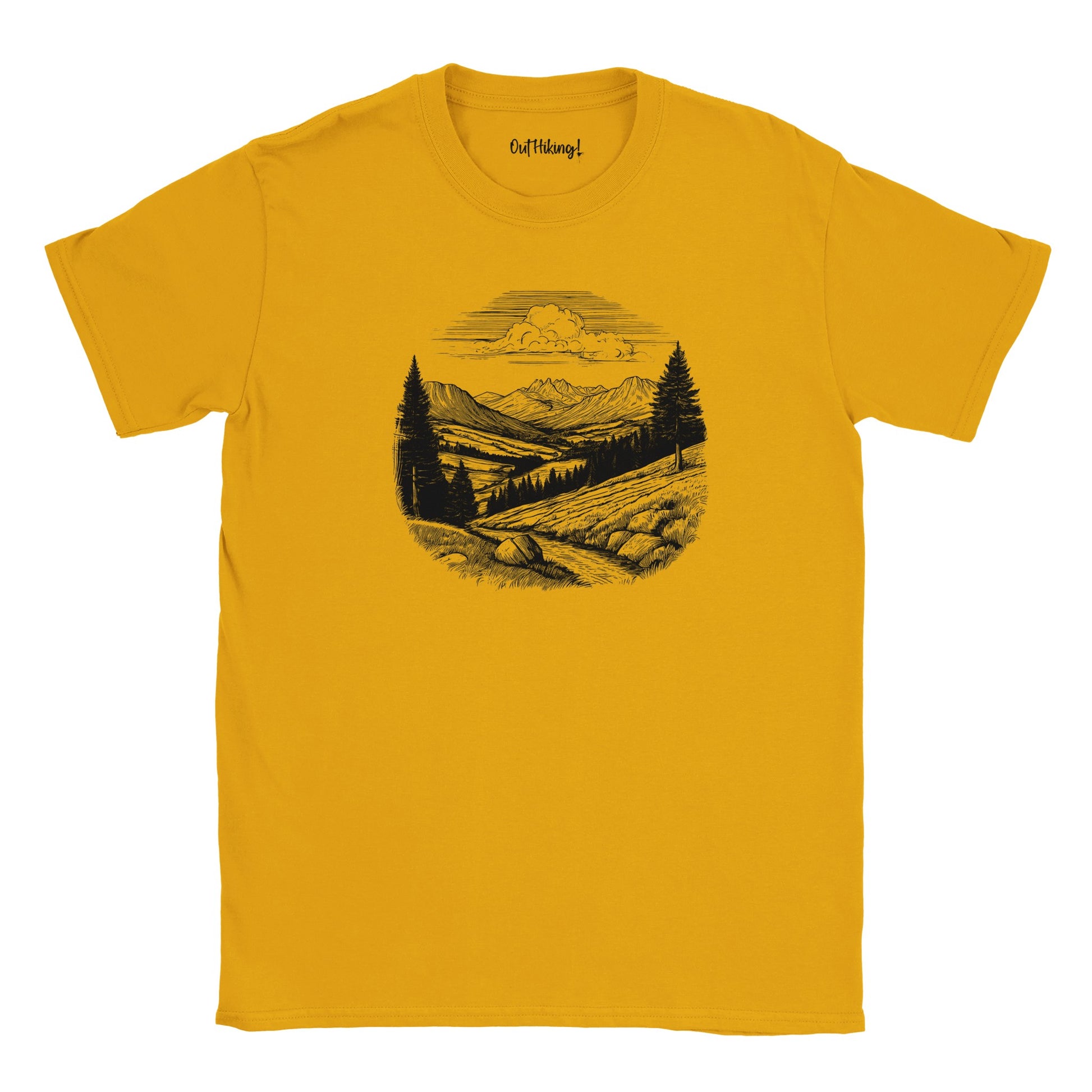 Country Scene Walking & Hiking T Shirt