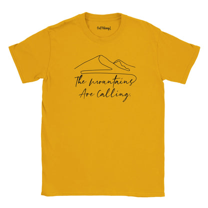 The Mountains Are Calling Mountain Mantra Walking & Hiking T Shirt