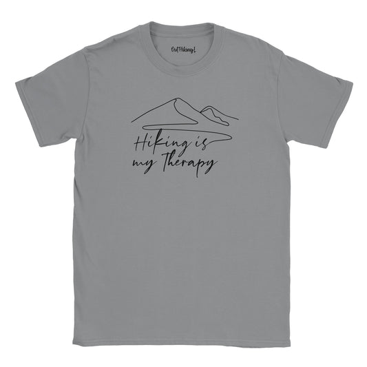 Hiking is My Therapy Mountain Mantra Walking & Hiking T Shirt