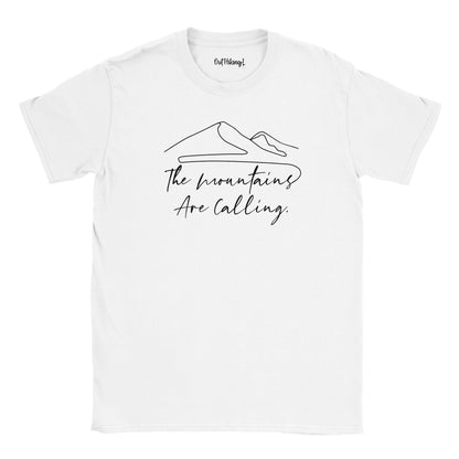 The Mountains Are Calling Mountain Mantra Walking & Hiking T Shirt