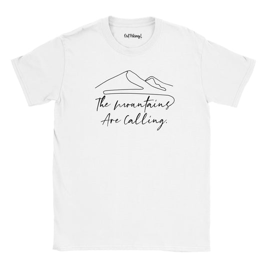 The Mountains Are Calling Mountain Mantra Walking & Hiking T Shirt