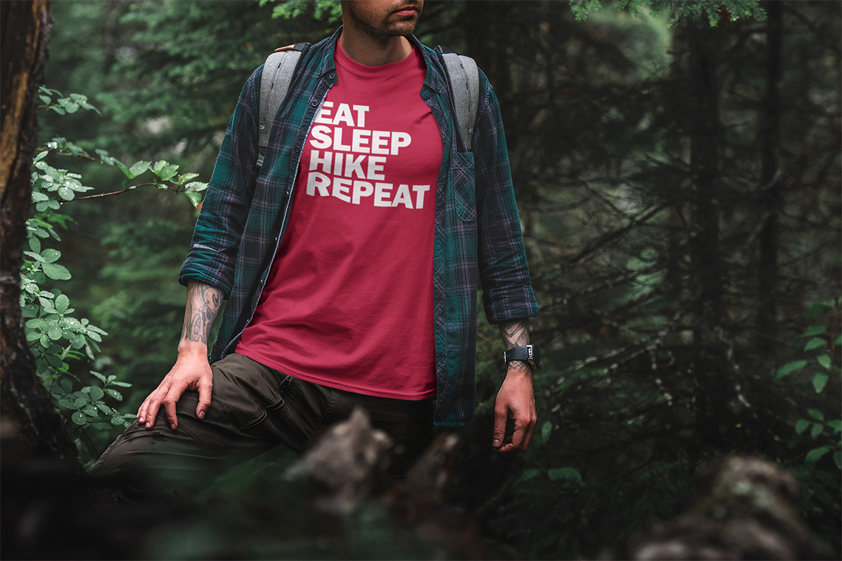 Eat, Sleep, Hike, Repeat Walking & Hiking T Shirt