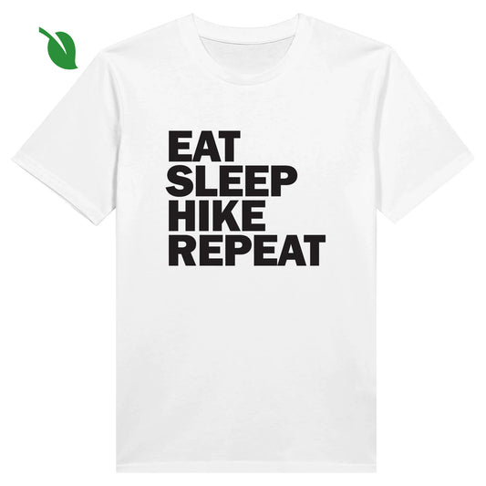 EAT, SLEEP, HIKE, REPEAT - Organic Unisex Crewneck T-shirt