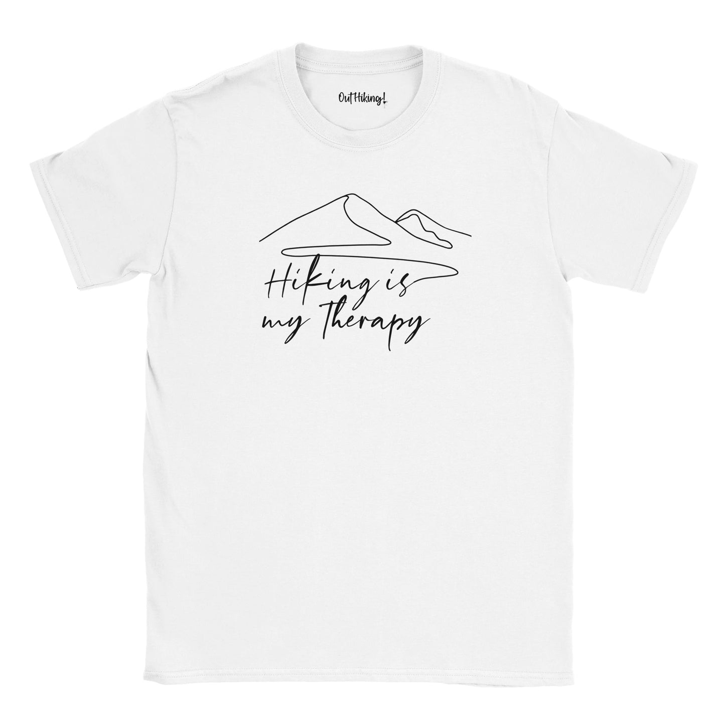 Hiking is My Therapy Mountain Mantra Walking & Hiking T Shirt