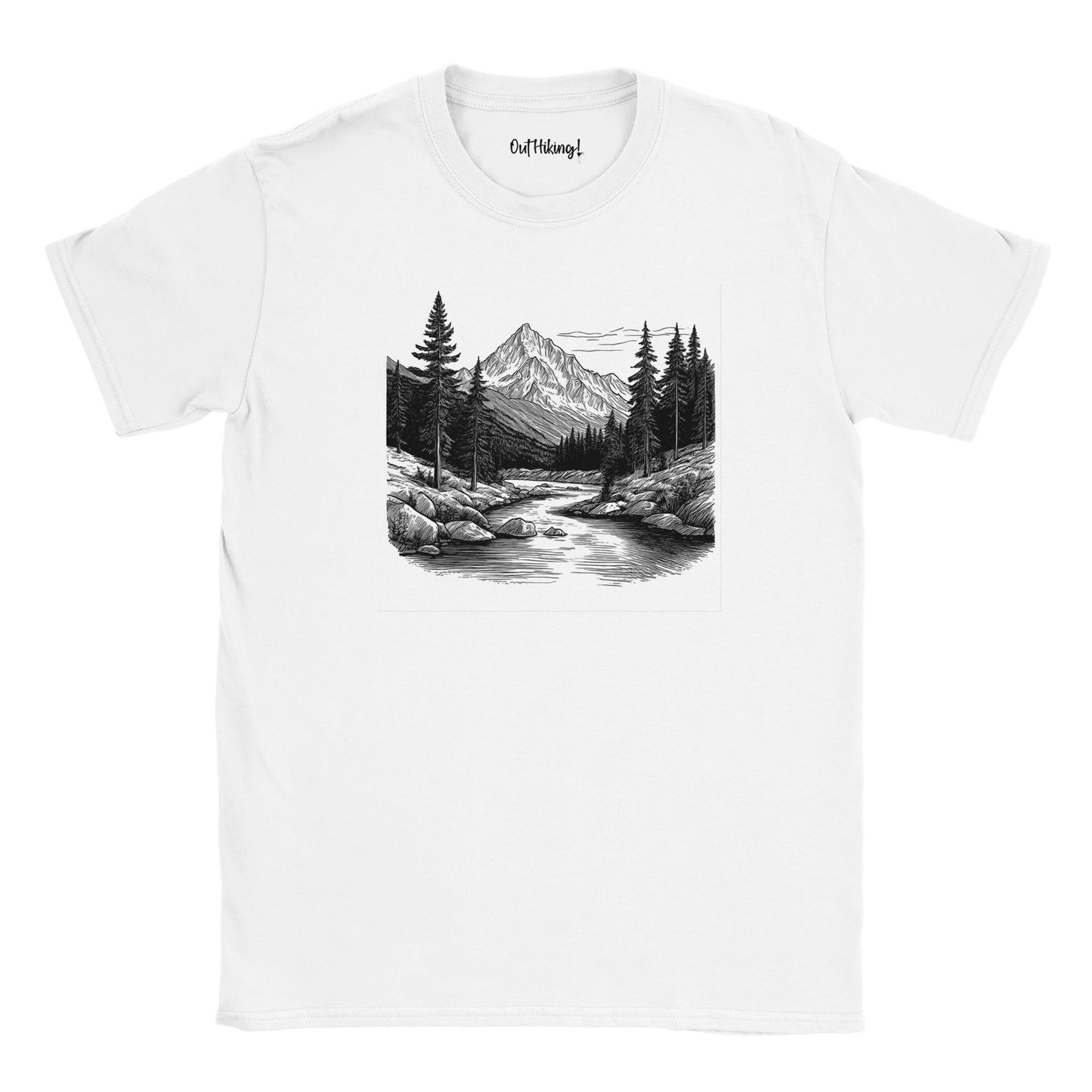 Mountain Scene Walking & Hiking T Shirt