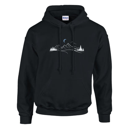 Rocky Mountains Moon Walking & Hiking Hoodie