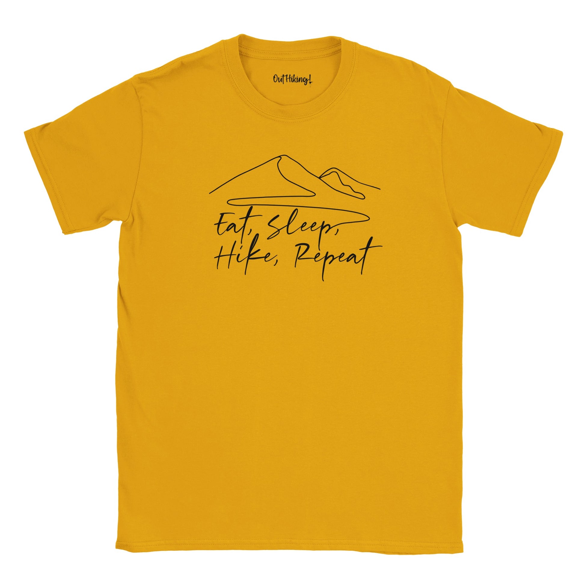 Eat, Sleep, Hike, Repeat Mountain Mantra Walking & Hiking T Shirt