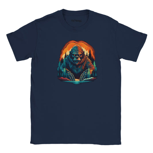 Scary BigFoot Walking & Hiking T Shirt