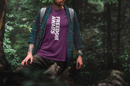 Freedom Awaits Walking & Hiking T Shirt