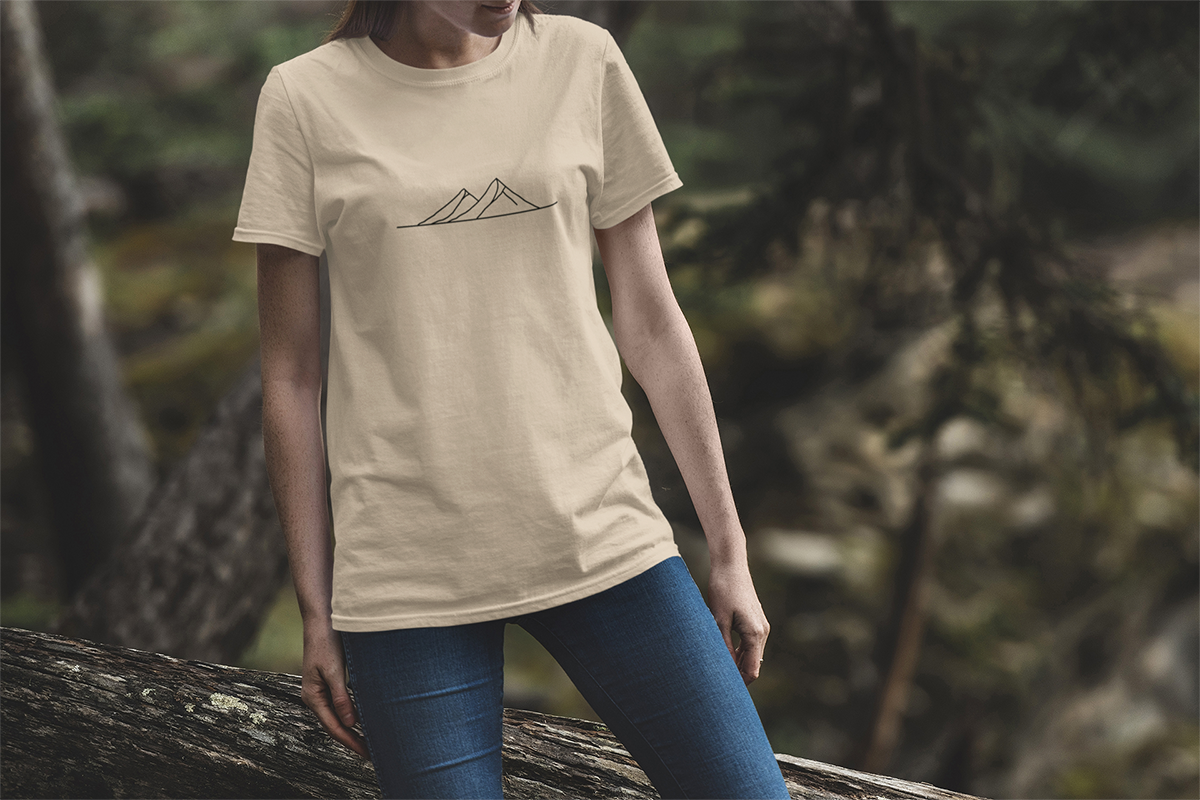 Mountain Line Walking & Hiking T Shirt