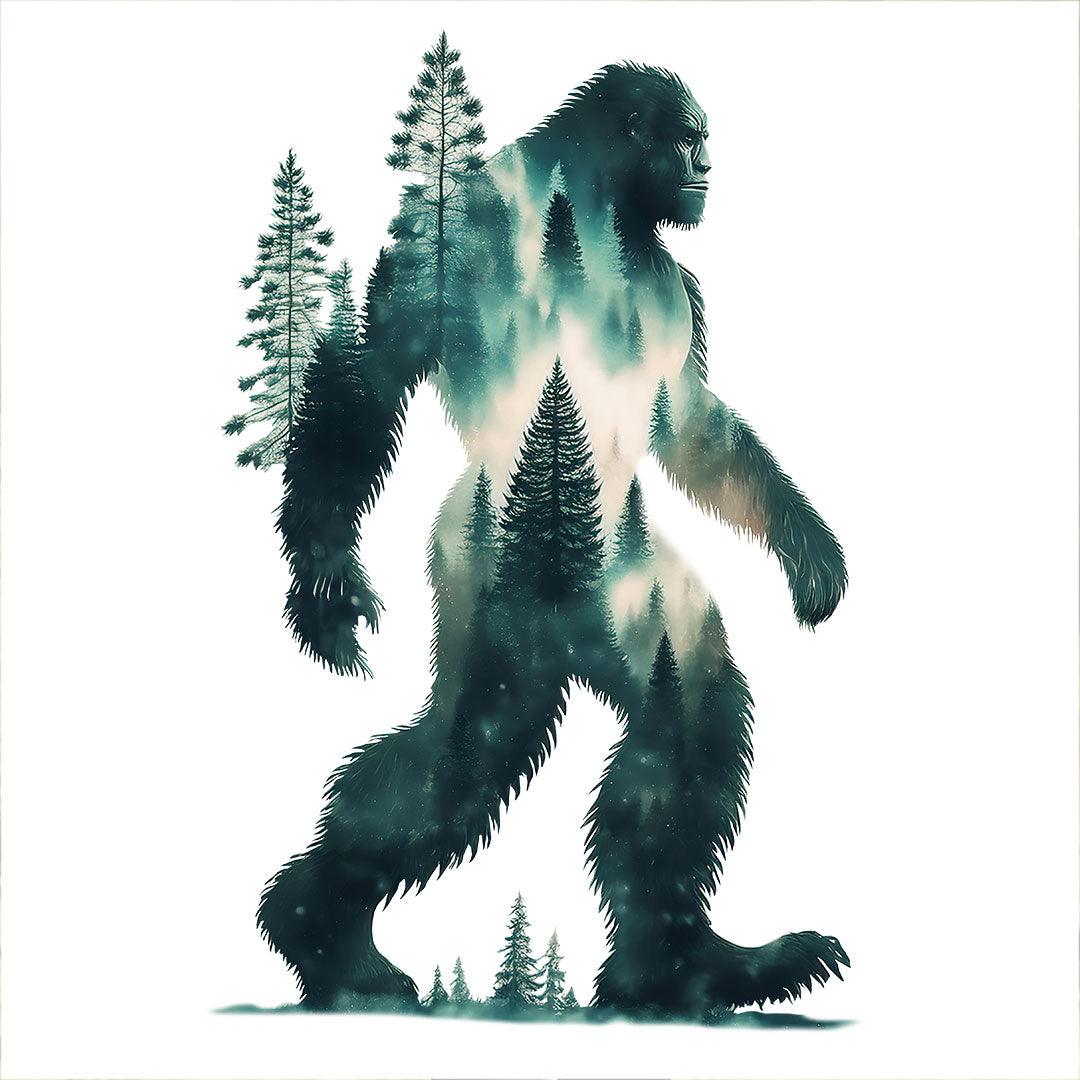 Bigfoot Pine Walking & Hiking T Shirt