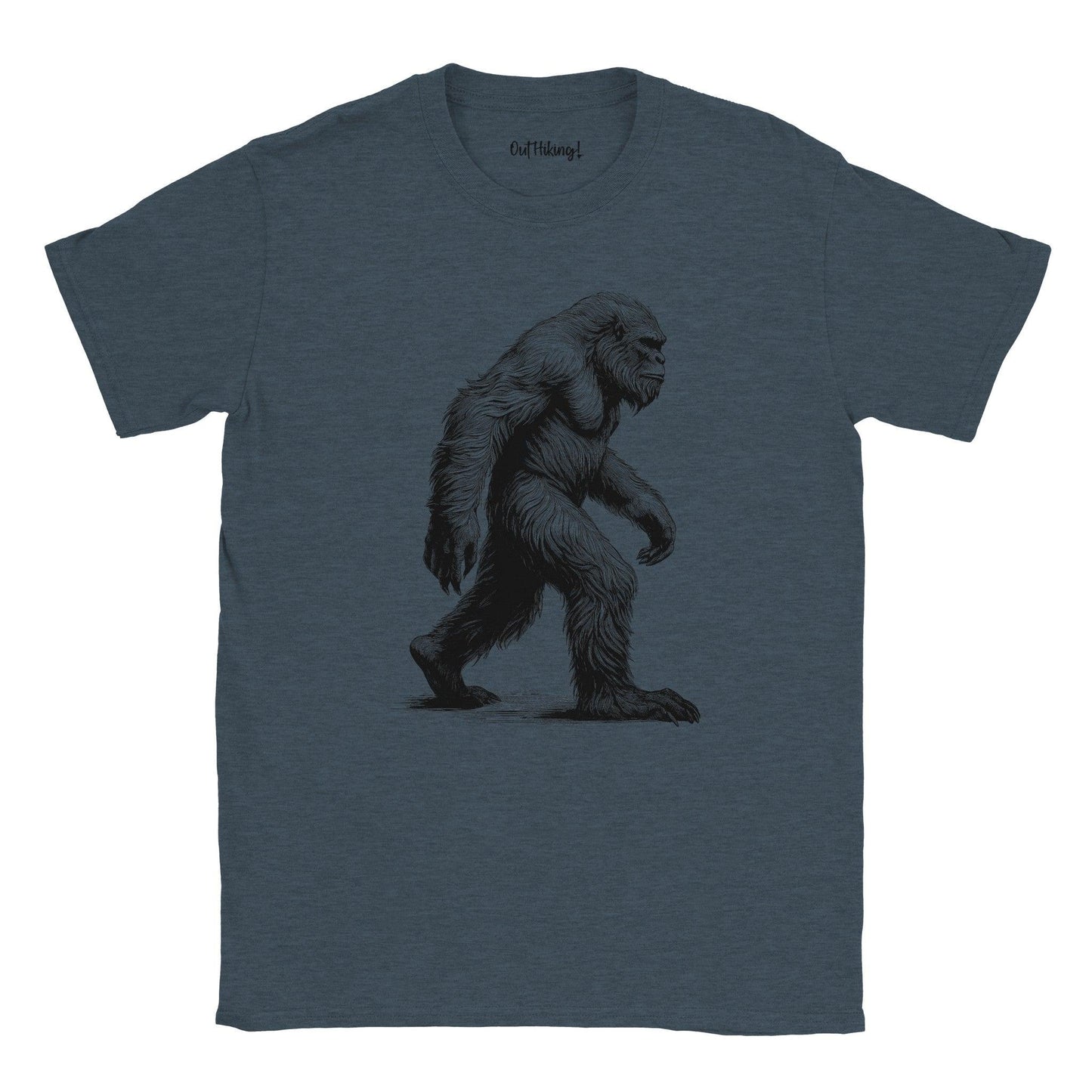 Bigfoot Sketch Walking & Hiking T Shirt