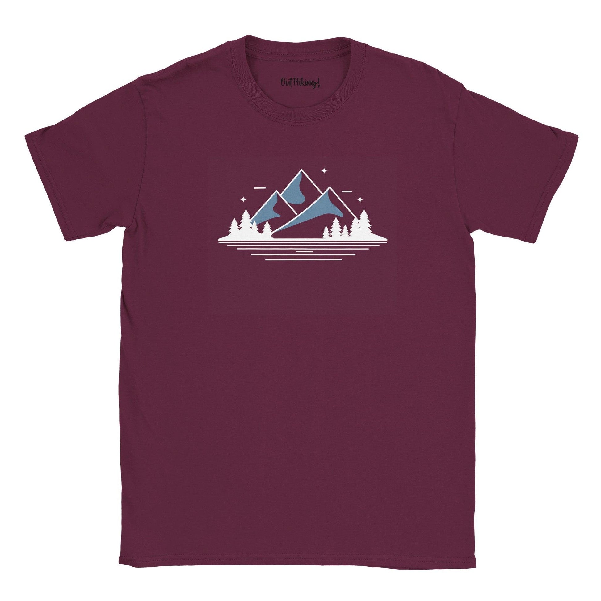 Mountain Snow Cap Walking & Hiking T Shirt