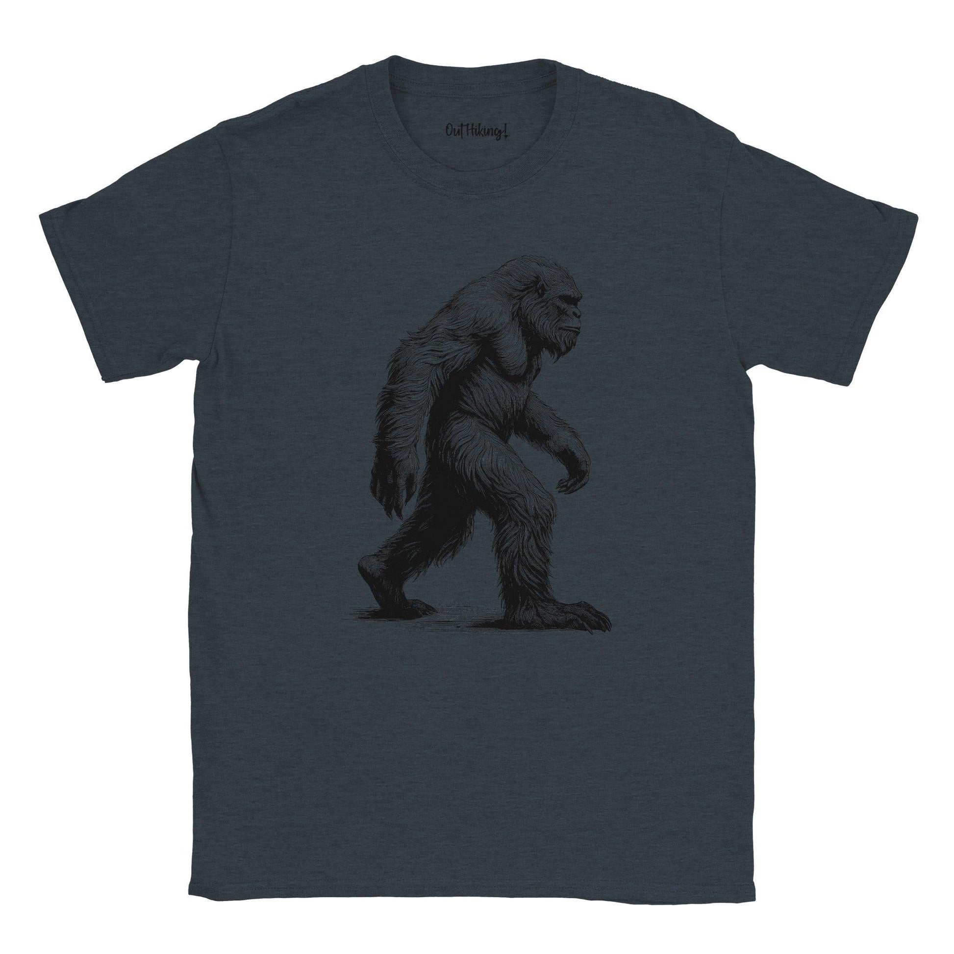 Bigfoot Sketch Walking & Hiking T Shirt