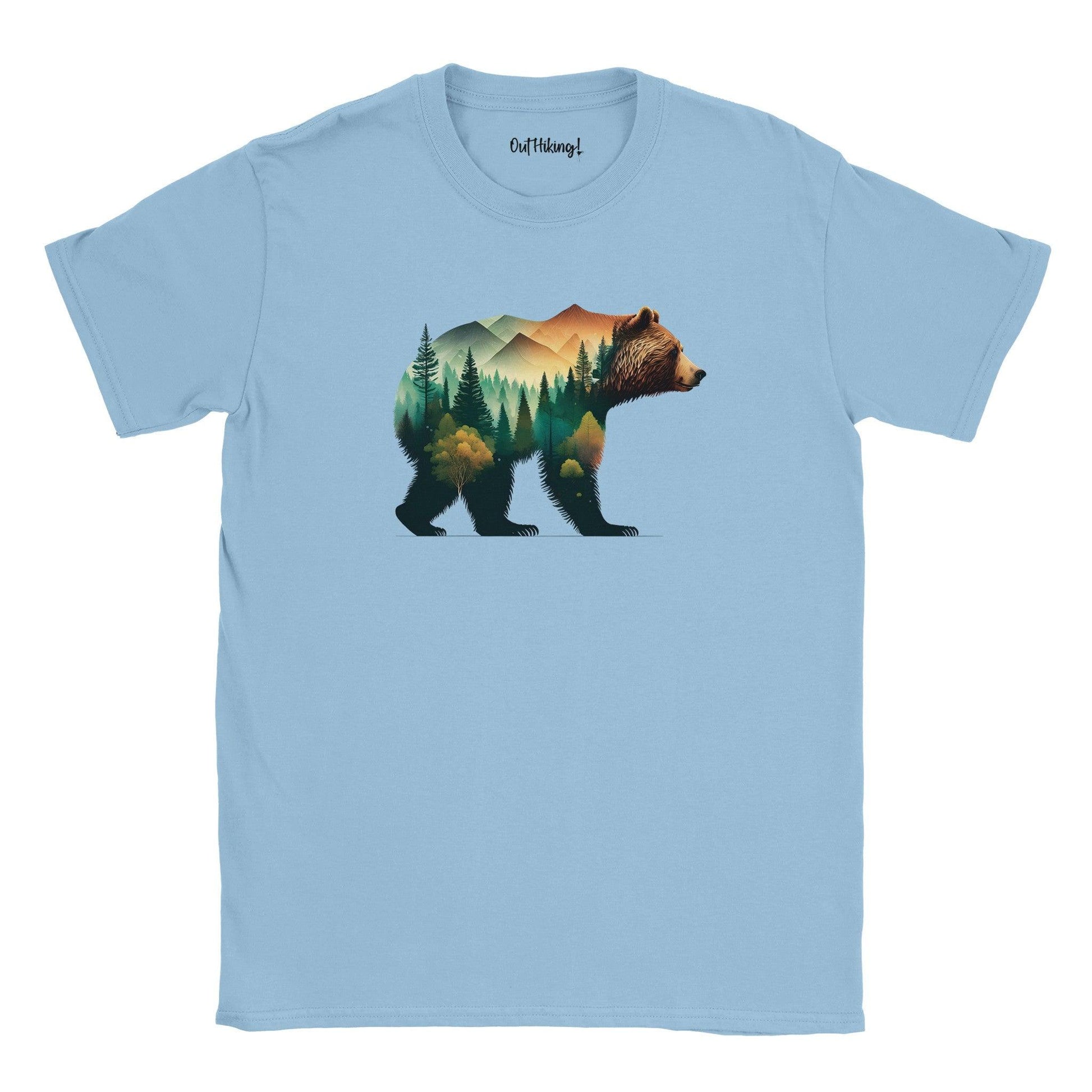 Bear Landscape Walking & Hiking T Shirt