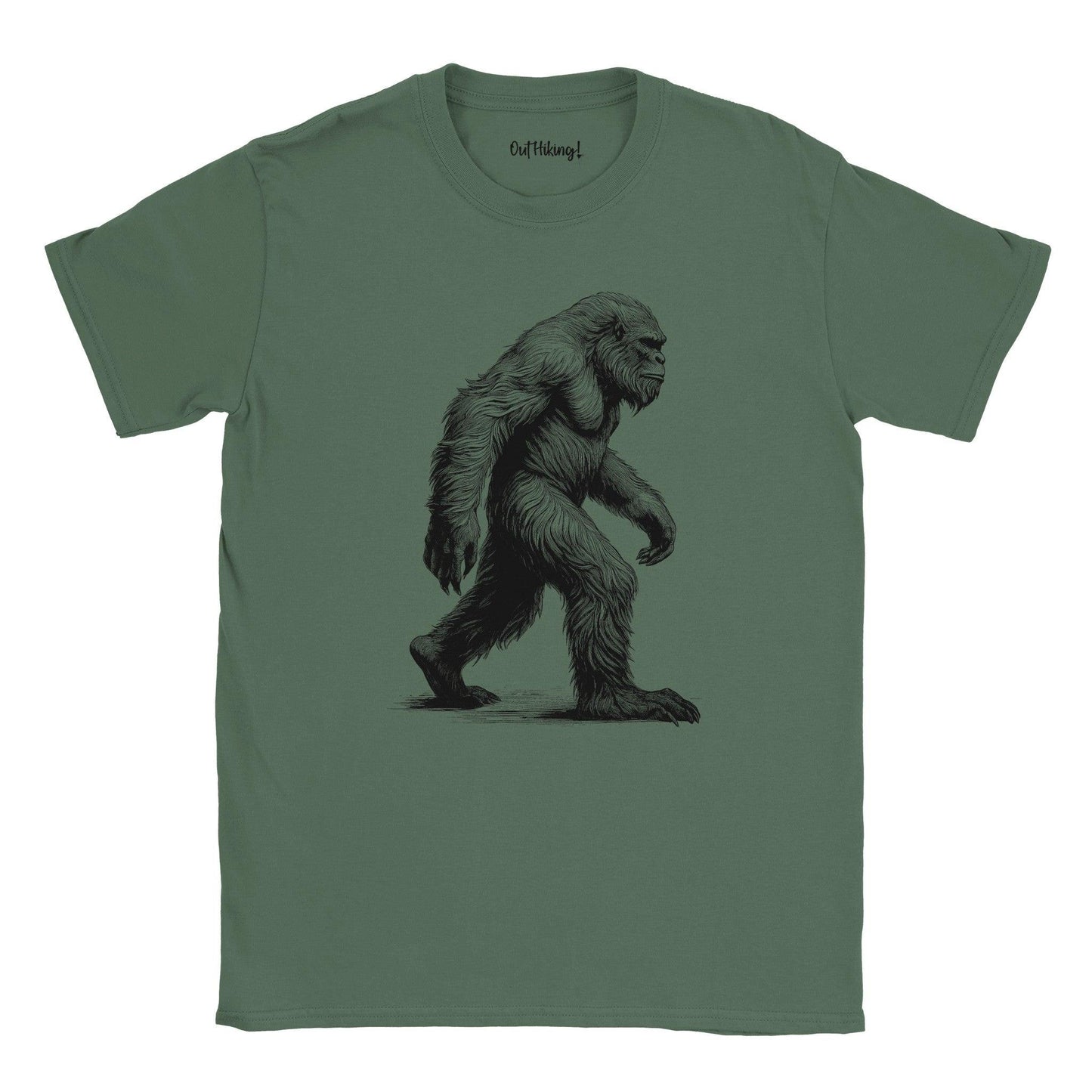 Bigfoot Sketch Walking & Hiking T Shirt