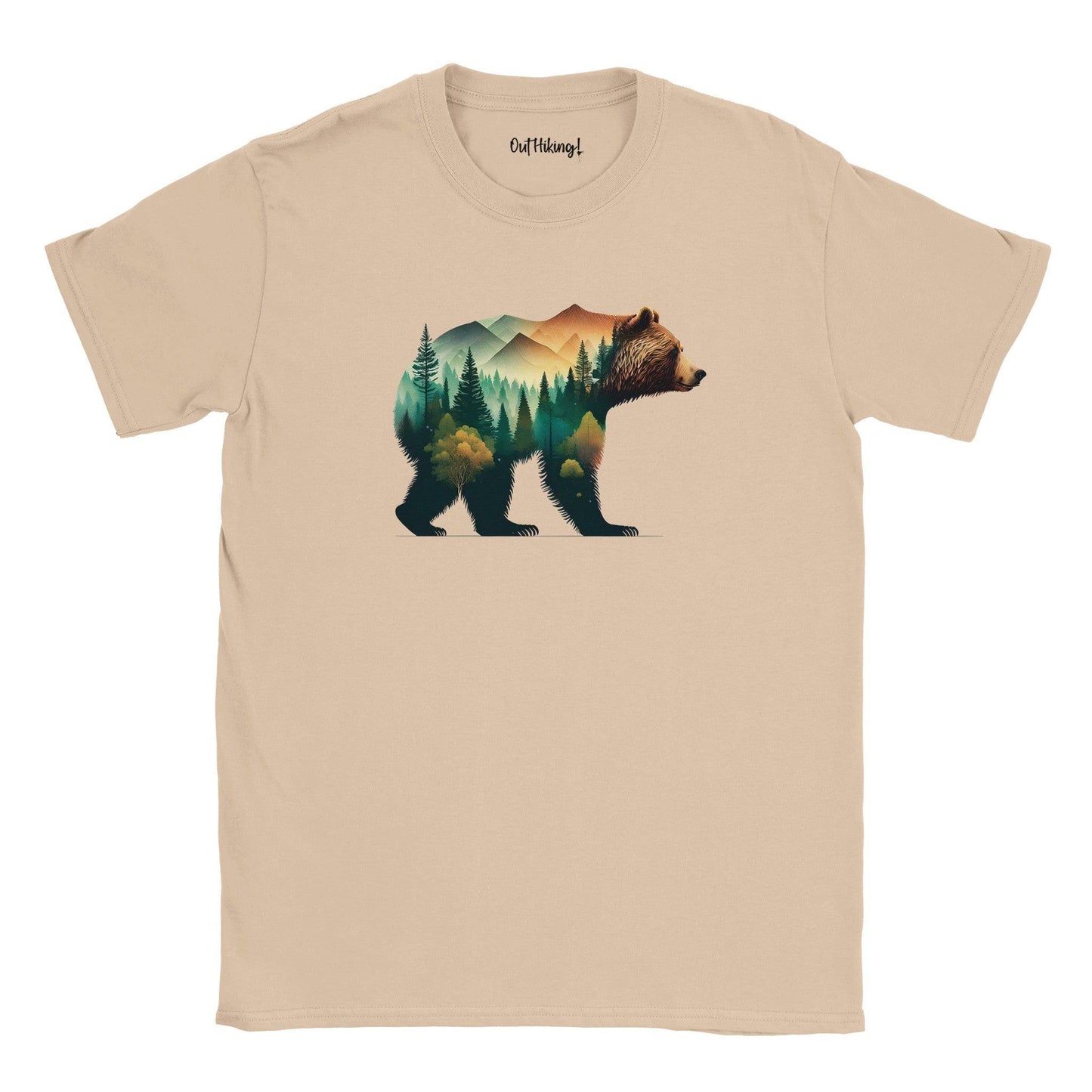 Bear Landscape Walking & Hiking T Shirt