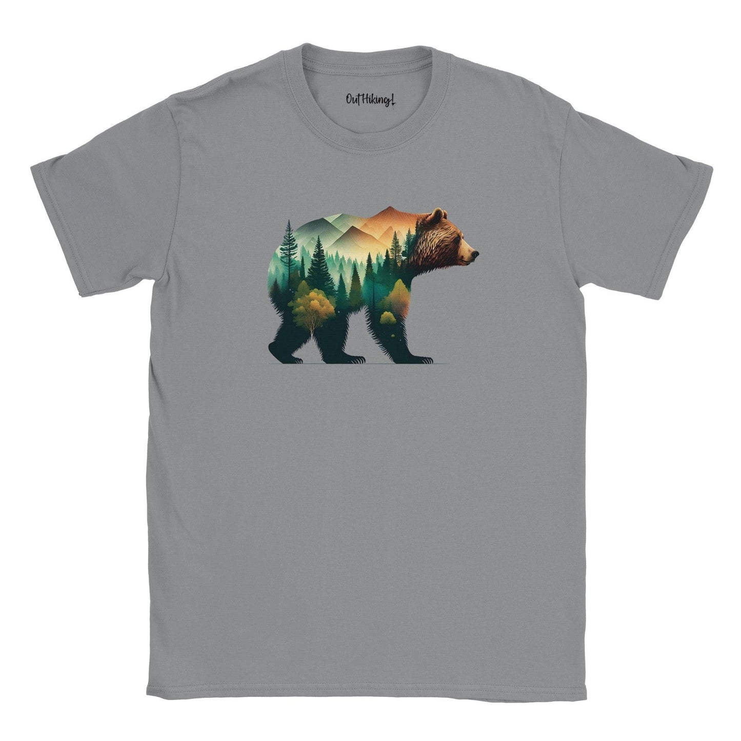 Bear Landscape Walking & Hiking T Shirt